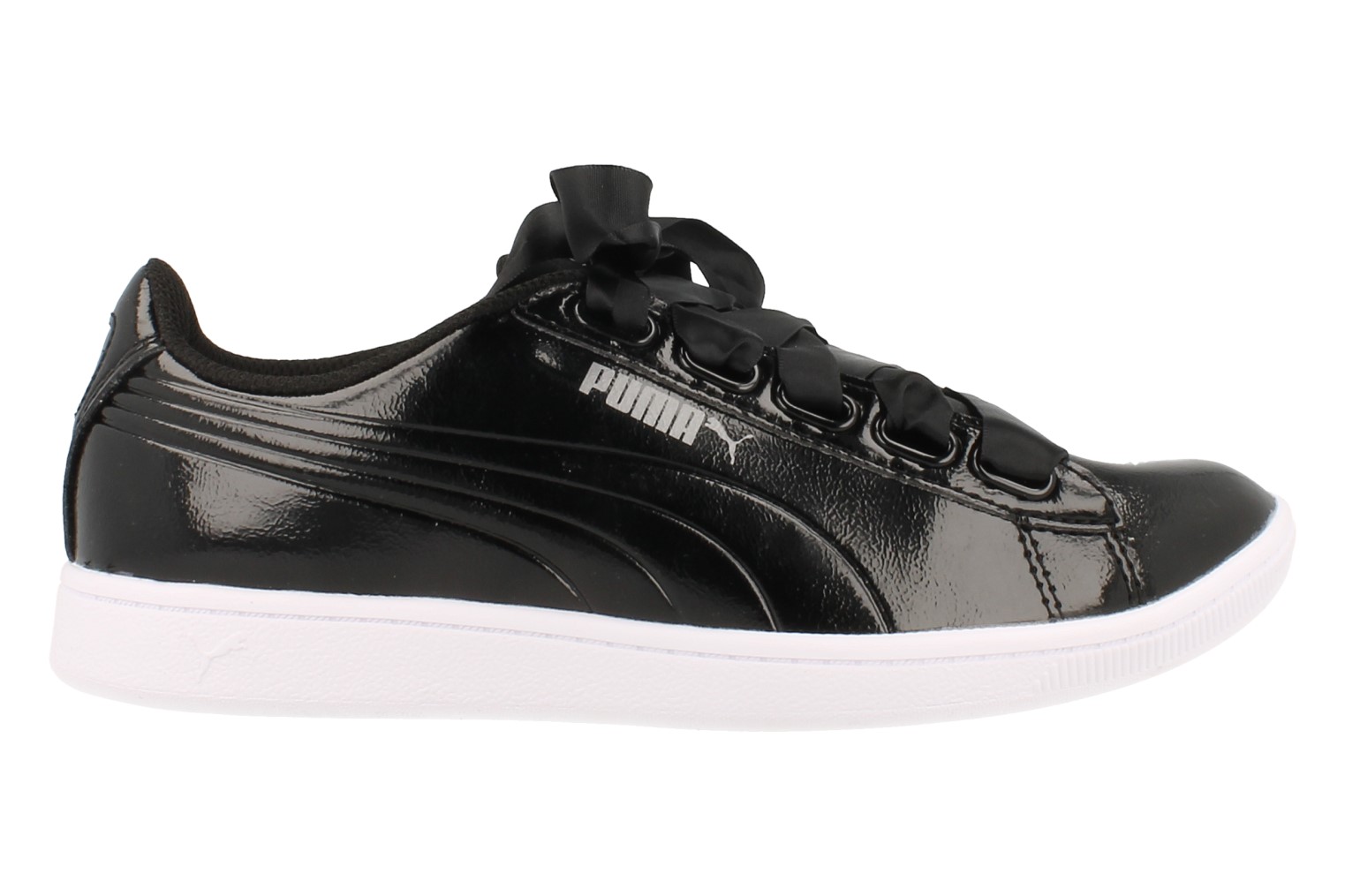 Puma Sneaker Laag Vikky Ribbon P Dames - Zwart Puma Sneaker Laag Vikky Ribbon P Dames - Zwart
